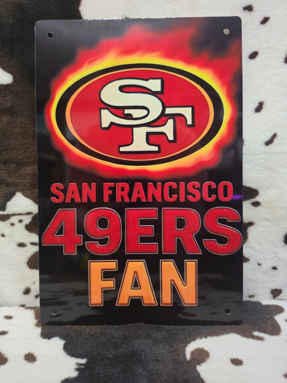 San Francisco 49ers Football Home Wall Decor Sign Decorative Hanging Metal Sign
